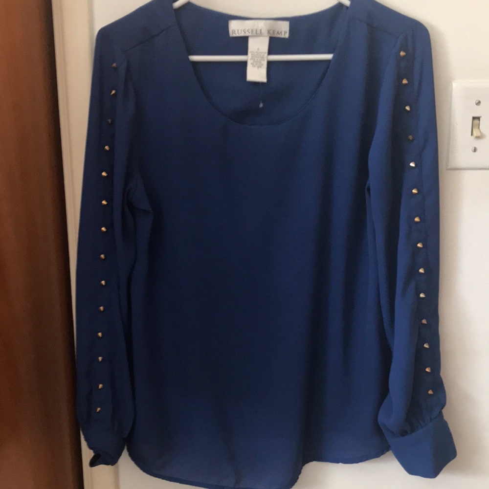 Russell kemp punk rock style blouse long sleeve